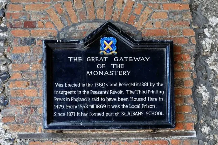 Framed Print : Gateway of the Monastery sign, St Albans Cathedral, St Albans City, Hertfordshire County, England, UK Framed Print : Gateway of the Monastery sign, St Albans Cathedral, St Albans City, Hertfordshire County, England, UK