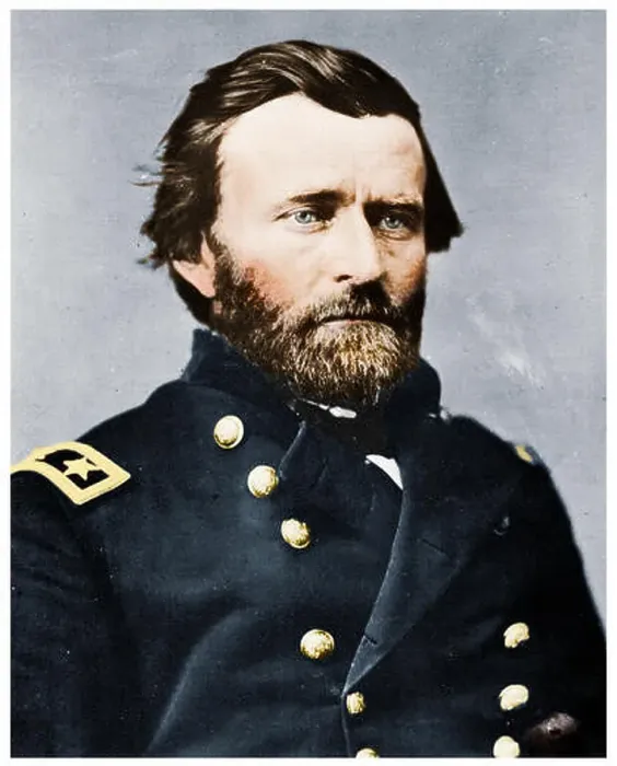 Framed Print : General Ulyssess Grant, American soldier and politician, c1860s (1955)