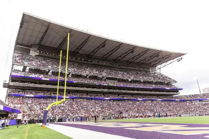 Framed Print : General view of Alaska Airlines Field at Husky Stadium prior to the first quarter of an NCAA college football game Framed Print : General view of Alaska Airlines Field at Husky Stadium prior to the first quarter of an NCAA college football game