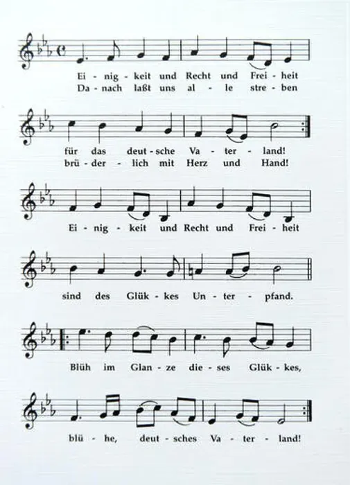 Framed Print : German national anthem Framed Print : German national anthem