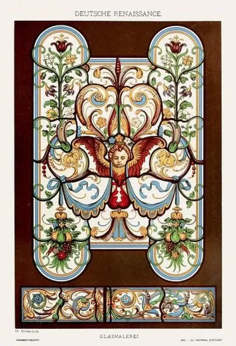 Framed Print : German Renaissance Ornamentation Framed Print : German Renaissance Ornamentation