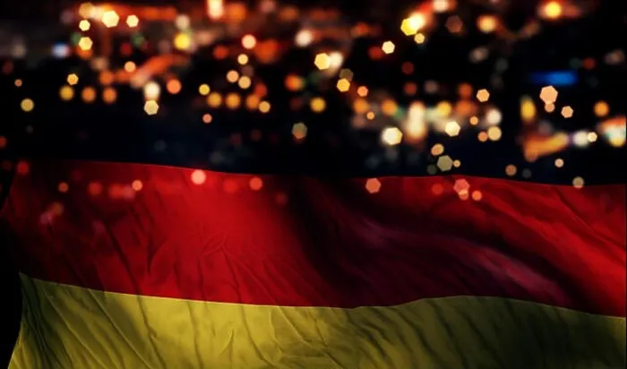 Framed Print : Germany National Flag Light Night Bokeh Abstract Background Framed Print : Germany National Flag Light Night Bokeh Abstract Background