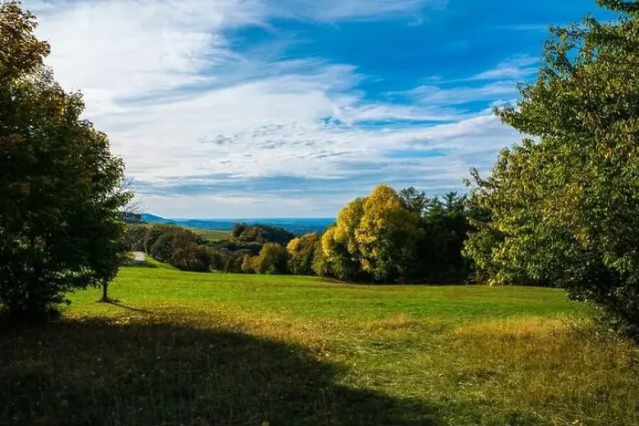 Framed Print : Germany, Panorama view, swabian alb nature landscape, near stuttgart sunny day autumn season colorful, blue sky and sun Framed Print : Germany, Panorama view, swabian alb nature landscape, near stuttgart sunny day autumn season colorful, blue sky and sun