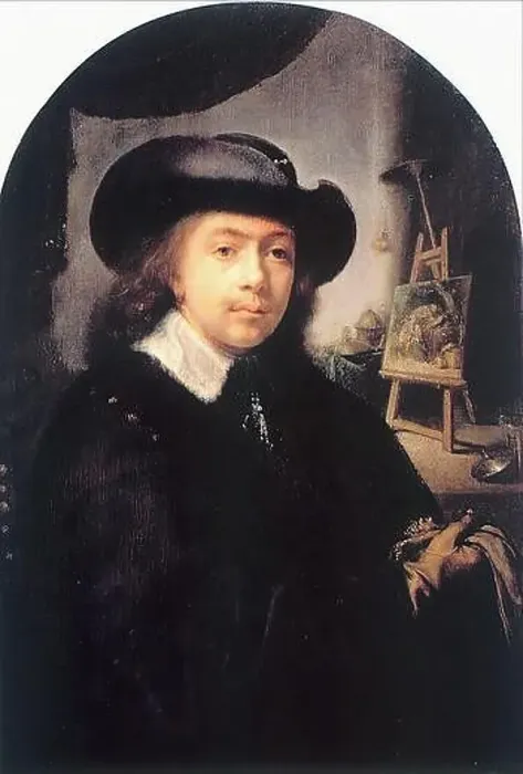 Framed Print : Gerrit Dou - Portrait Artist His Studio Framed Print : Gerrit Dou - Portrait Artist His Studio
