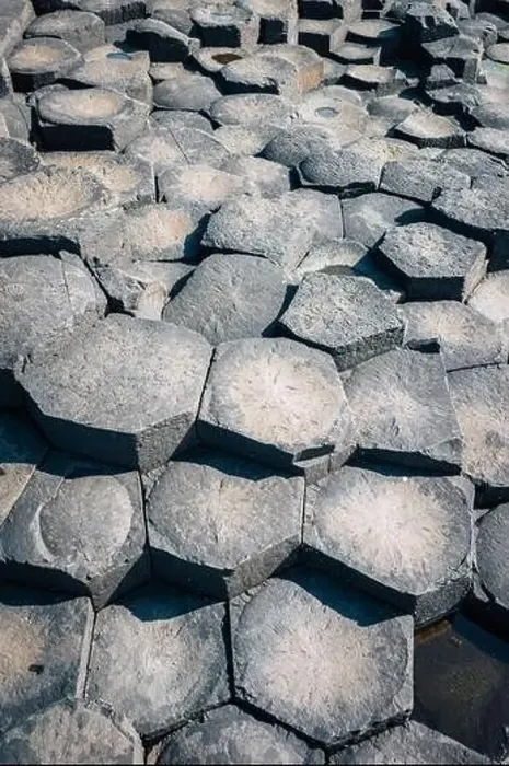 Framed Print : Giant's Causeway with it's iconic basalt columns. County Antrim, Ulster region, Northern Ireland, United Kingdom