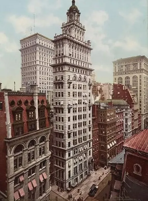 Framed Print : Gillender Building, Manhattan, New York City 1900 Framed Print : Gillender Building, Manhattan, New York City 1900