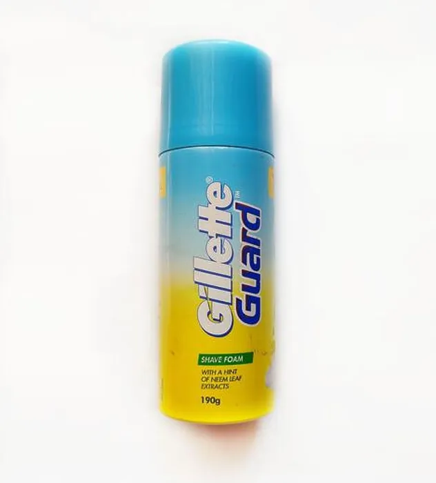 Framed Print : Gillette Guard Shaving Foam With A Hint of Neem Leaf Extracts