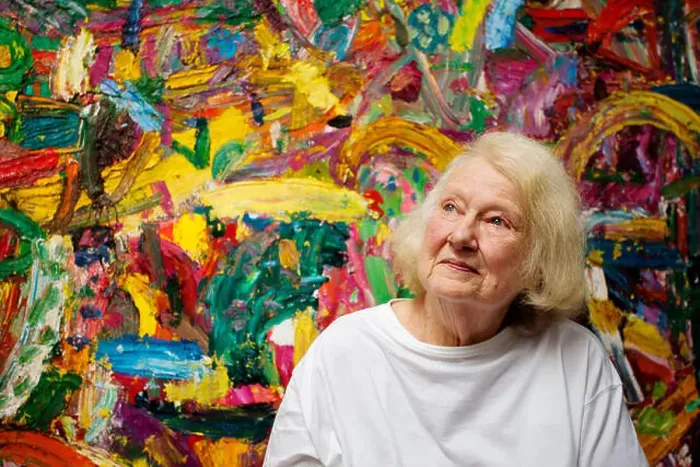 Framed Print : Gillian Ayres, artist, who has died recently Framed Print : Gillian Ayres, artist, who has died recently