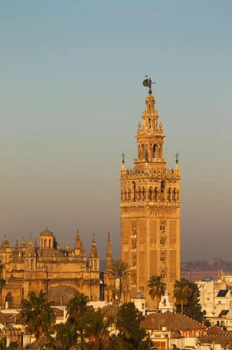 Framed Print : Giralda and Cathedral, Seville, Seville province, Andalucía, Spain