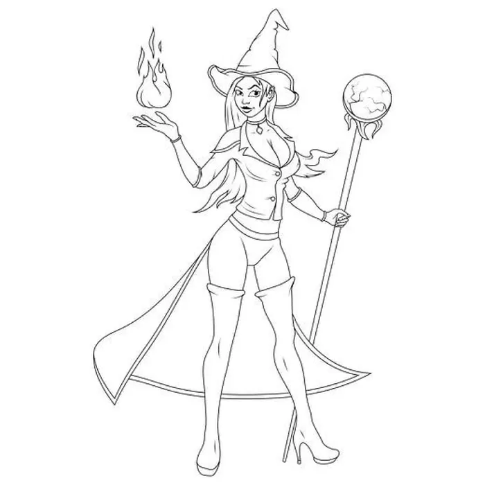 Framed Print : The girl is a magician. Vector illustration of a female mage sketch. A beautiful human sorceress Framed Print : The girl is a magician. Vector illustration of a female mage sketch. A beautiful human sorceress