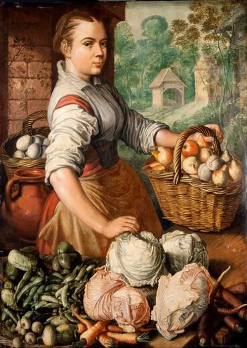 Framed Print : Girl with Vegetables, 1566. Found in the collection of the Goteborg Konstmuseum Framed Print : Girl with Vegetables, 1566. Found in the collection of the Goteborg Konstmuseum
