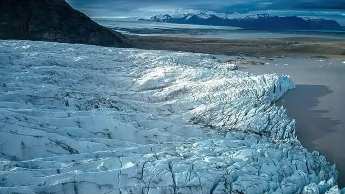 Framed Print : glacier in Iceland, Hvannadalshnukur, drone photo Framed Print : glacier in Iceland, Hvannadalshnukur, drone photo