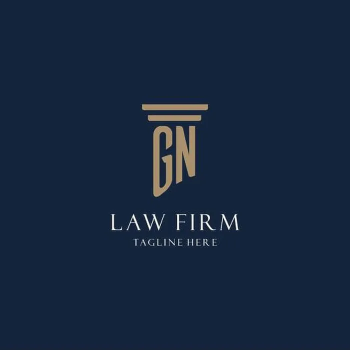 Framed Print : GN initial monogram logo for law office, lawyer, advocate with pillar style design ideas Framed Print : GN initial monogram logo for law office, lawyer, advocate with pillar style design ideas