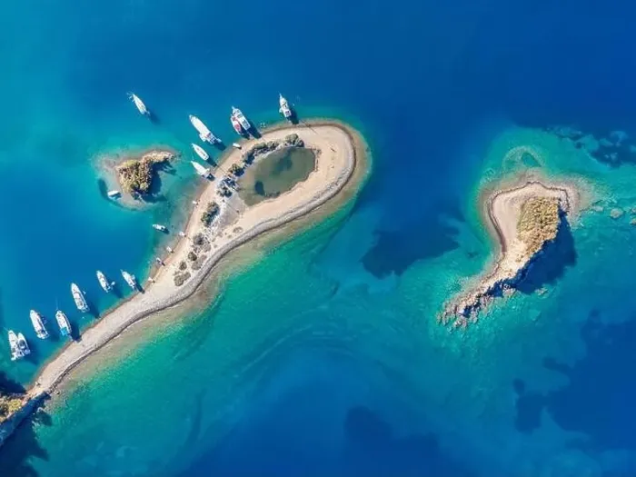 Framed Print : Göcek Yassıca Islands shot with drone from above Göcek, Muğla - Turkey Framed Print : Göcek Yassıca Islands shot with drone from above Göcek, Muğla - Turkey