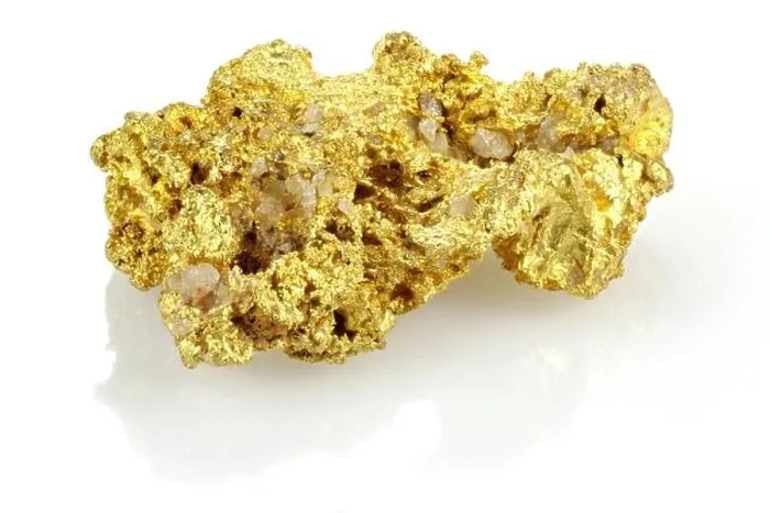 Framed Print : gold nugget found in the Golden Triangle of central Victoria / Australia isolated on white background Framed Print : gold nugget found in the Golden Triangle of central Victoria / Australia isolated on white background