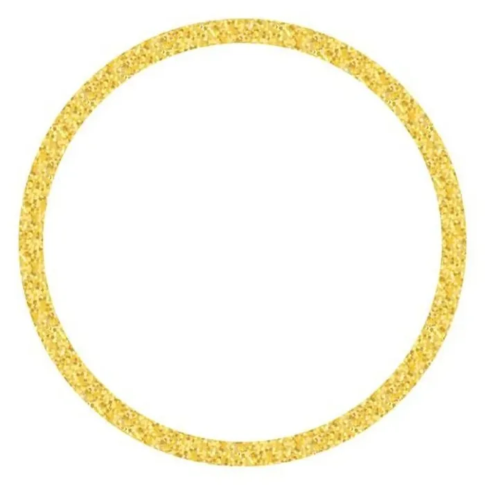 Framed Print : Golden circle glitter frame. Vector Illustration Framed Print : Golden circle glitter frame. Vector Illustration