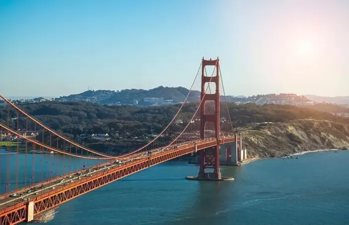 Framed Print : Golden Gate Bridge at sunset time, San Francisco CA USA Framed Print : Golden Gate Bridge at sunset time, San Francisco CA USA