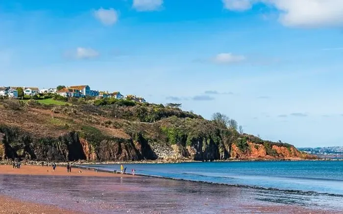 Framed Print : Goodrington Beach and Goodrington Promenade, Paignton, Devon, England, Europe Framed Print : Goodrington Beach and Goodrington Promenade, Paignton, Devon, England, Europe