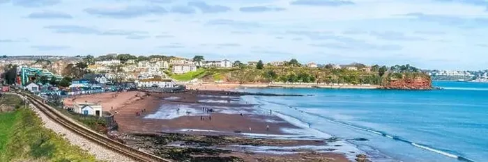 Framed Print : Goodrington Beach and Goodrington Promenade, Paignton, Devon, England, Europe Framed Print : Goodrington Beach and Goodrington Promenade, Paignton, Devon, England, Europe