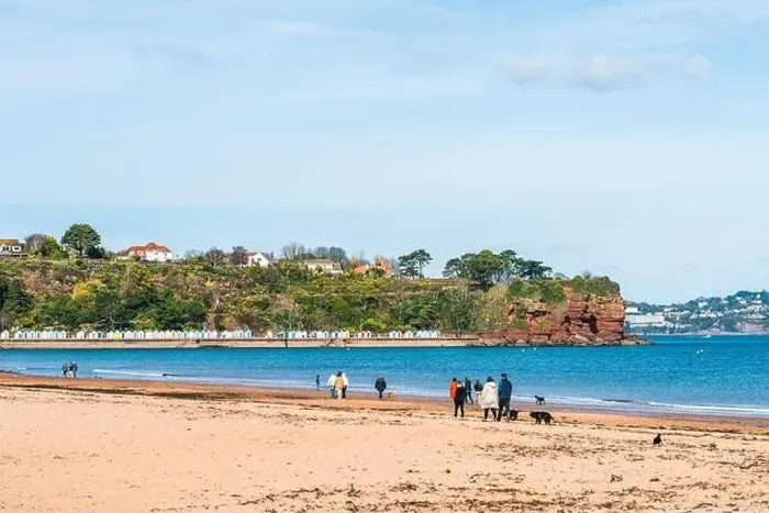 Framed Print : Goodrington Beach and Goodrington Promenade, Paignton, Devon, England, Europe Framed Print : Goodrington Beach and Goodrington Promenade, Paignton, Devon, England, Europe