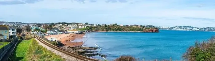 Framed Print : Goodrington Beach and Goodrington Promenade, Paignton, Devon, England, Europe Framed Print : Goodrington Beach and Goodrington Promenade, Paignton, Devon, England, Europe