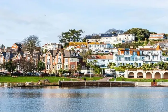 Framed Print : Goodrington Boating Lakes, Paignton, Devon, England Framed Print : Goodrington Boating Lakes, Paignton, Devon, England
