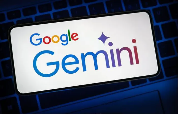 Framed Print : Google Gemini AI software displayed on mobile device Framed Print : Google Gemini AI software displayed on mobile device