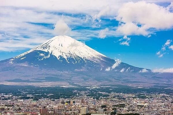 Gotemba City, Japan with Mt. Fuji