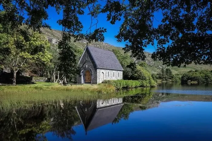 Framed Print : Gougane Barra is a scenic valley and heritage site in the Shehy Mountains of County Cork Framed Print : Gougane Barra is a scenic valley and heritage site in the Shehy Mountains of County Cork
