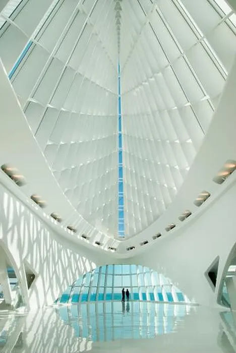 Framed Print : graceful interior of the Milwaukee Art Museum designed by Santiago Calatrava Framed Print : graceful interior of the Milwaukee Art Museum designed by Santiago Calatrava
