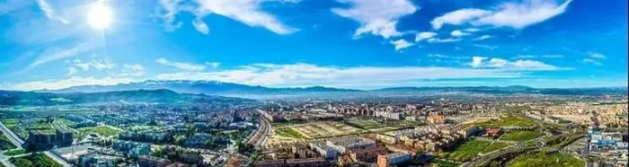 Framed Print : Granada city-Alhambra. Panoramic aerial drone view. Spain Andalusia Framed Print : Granada city-Alhambra. Panoramic aerial drone view. Spain Andalusia