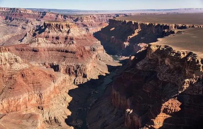 Framed Print : Grand Canyon Sout Rim, California, USA. Aerial view from helicopter Framed Print : Grand Canyon Sout Rim, California, USA. Aerial view from helicopter