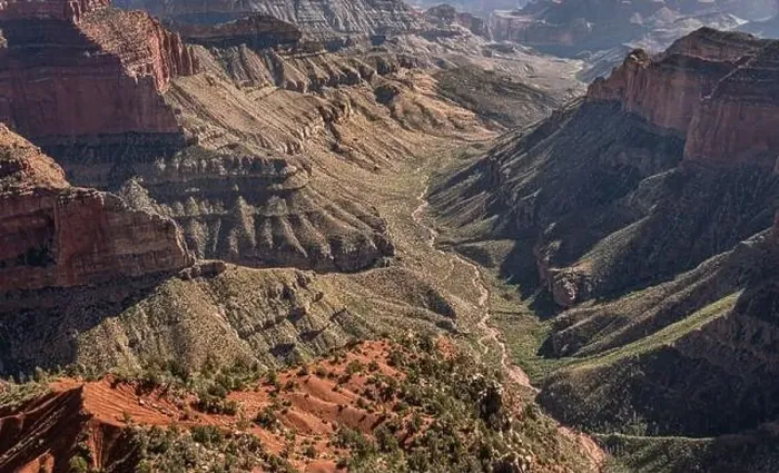 Framed Print : Grand Canyon Sout Rim, California, USA. Aerial view from helicopter Framed Print : Grand Canyon Sout Rim, California, USA. Aerial view from helicopter