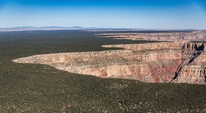 Framed Print : Grand Canyon Sout Rim, California, USA. Aerial view from helicopter Framed Print : Grand Canyon Sout Rim, California, USA. Aerial view from helicopter