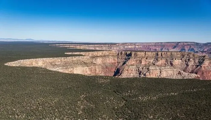 Framed Print : Grand Canyon Sout Rim, California, USA. Aerial view from helicopter Framed Print : Grand Canyon Sout Rim, California, USA. Aerial view from helicopter
