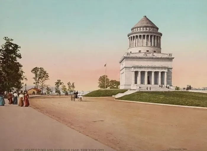 Framed Print : Grant's Tomb and Riverside Park, Upper Manhattan, New York City 1900 Framed Print : Grant's Tomb and Riverside Park, Upper Manhattan, New York City 1900