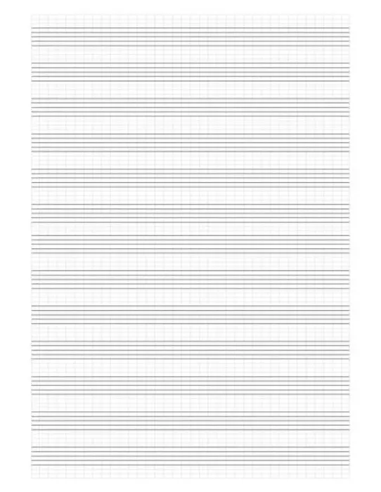 Framed Print : Graph paper. Printable grid paper with stave on a white background Framed Print : Graph paper. Printable grid paper with stave on a white background