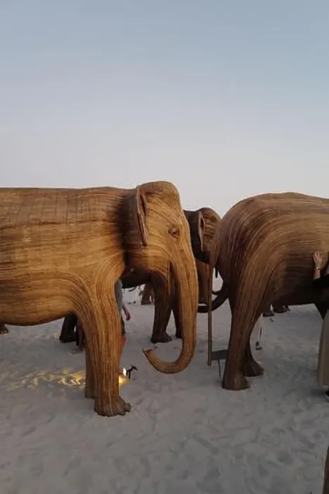 Framed Print : The Great Elephant Migration is a captivating public art installation that graced Miami Beach in fall