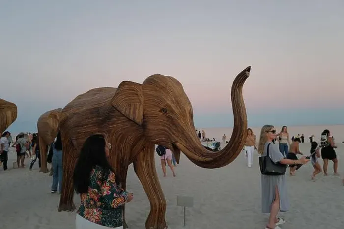 Framed Print : The Great Elephant Migration is a captivating public art installation that graced Miami Beach in fall