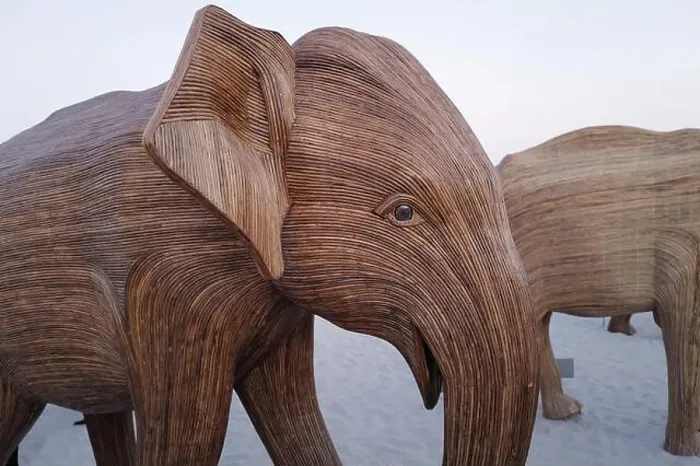 Framed Print : The Great Elephant Migration is a captivating public art installation that graced Miami Beach in fall Framed Print : The Great Elephant Migration is a captivating public art installation that graced Miami Beach in fall