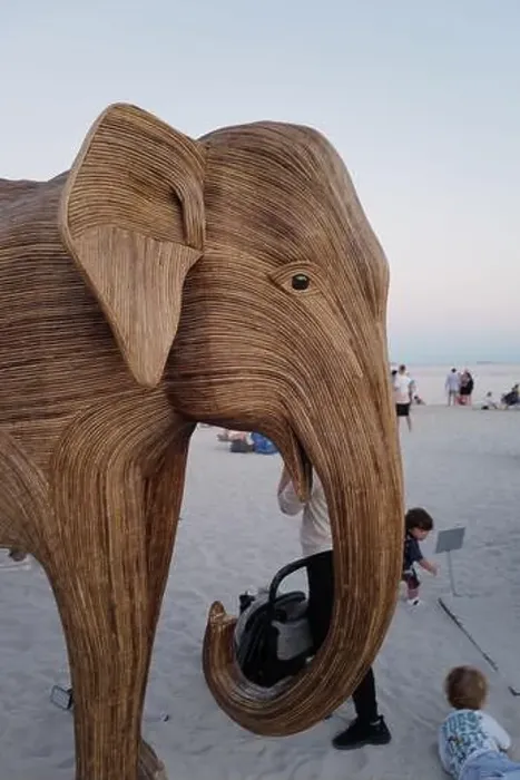 Framed Print : The Great Elephant Migration is a captivating public art installation that graced Miami Beach in fall