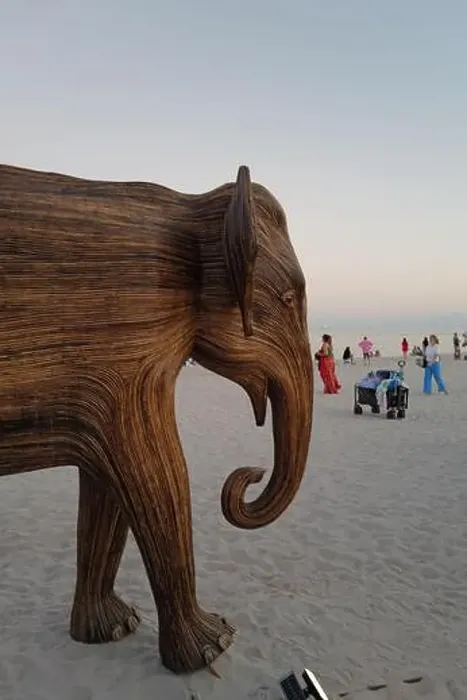 Framed Print : The Great Elephant Migration is a captivating public art installation that graced Miami Beach in fall