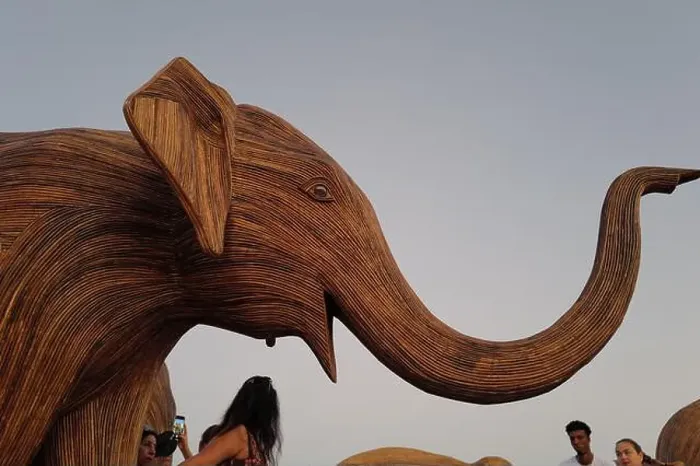 Framed Print : The Great Elephant Migration is a captivating public art installation that graced Miami Beach in fall