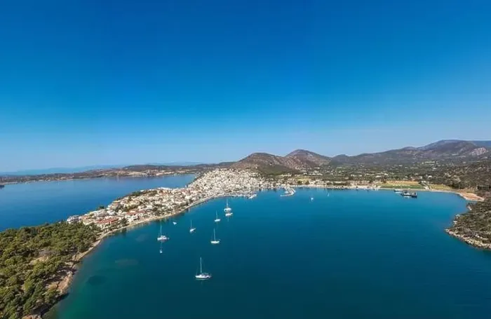 Framed Print : Greece, Aerial drone view of Ermioni Framed Print : Greece, Aerial drone view of Ermioni