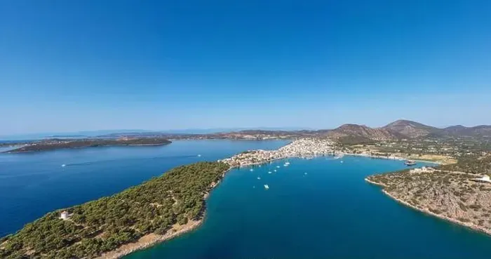 Framed Print : Greece, Aerial drone view of Ermioni Framed Print : Greece, Aerial drone view of Ermioni