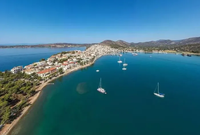 Framed Print : Greece, Aerial drone view of Ermioni Framed Print : Greece, Aerial drone view of Ermioni