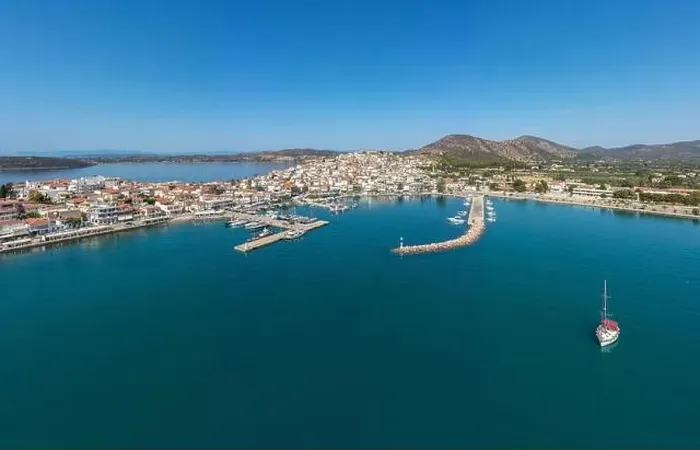 Framed Print : Greece, Aerial drone view of Ermioni Framed Print : Greece, Aerial drone view of Ermioni