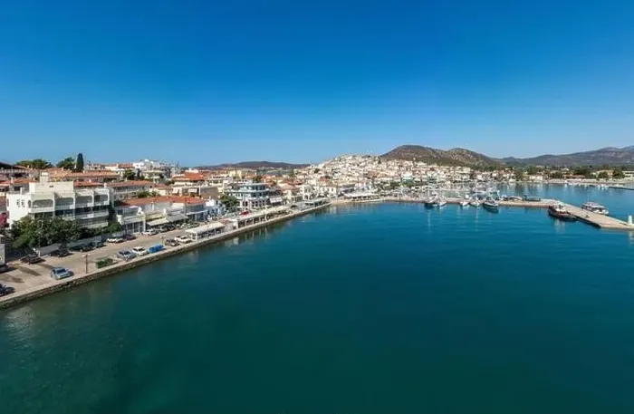 Framed Print : Greece, Aerial drone view of Ermioni Framed Print : Greece, Aerial drone view of Ermioni