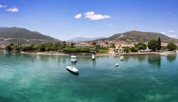 Framed Print : Greece, Ancient Epidaurus town and beach at Argolida Framed Print : Greece, Ancient Epidaurus town and beach at Argolida