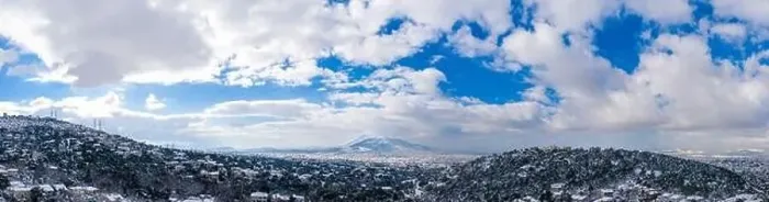 Framed Print : Greece, Athens city snowy, winter day Framed Print : Greece, Athens city snowy, winter day